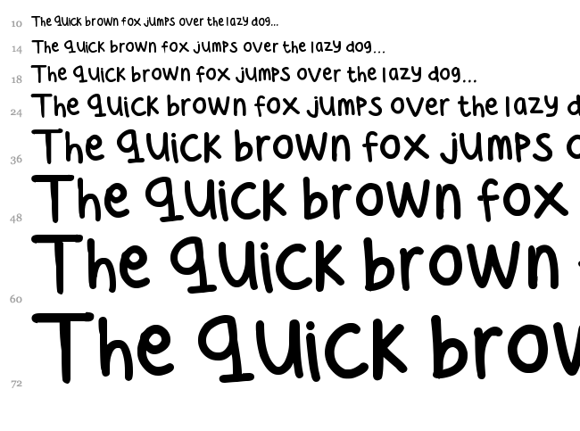Cees Hand font waterfall